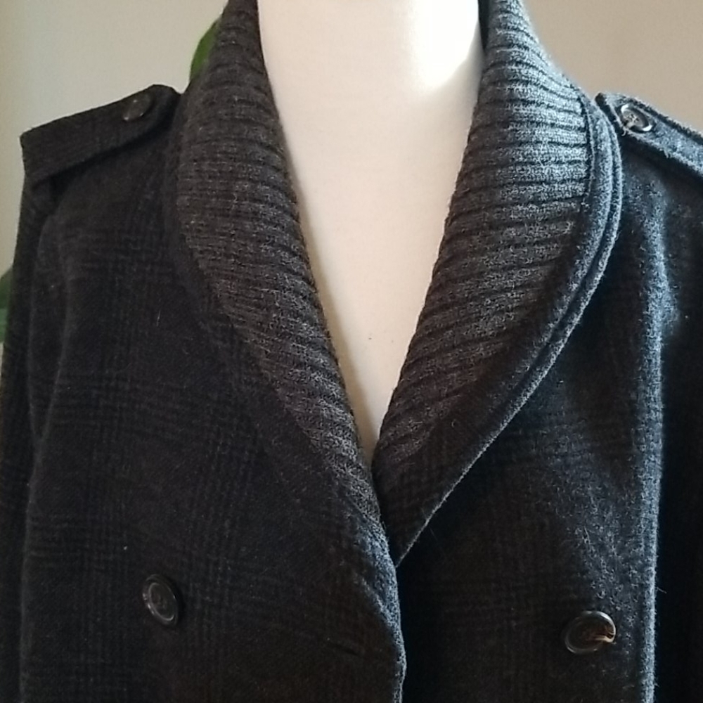 J. CREW Tweed plaid shawl collar jacket - Picture 2 of 9